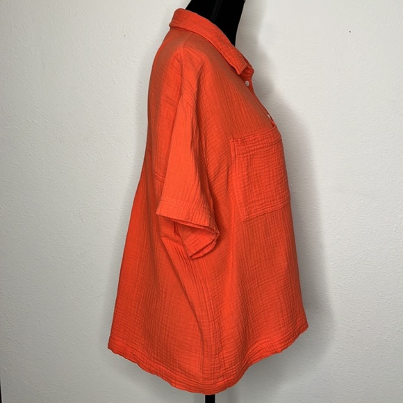 Madewell size Large lightspun beachside  button up top - Picture 6 of 13